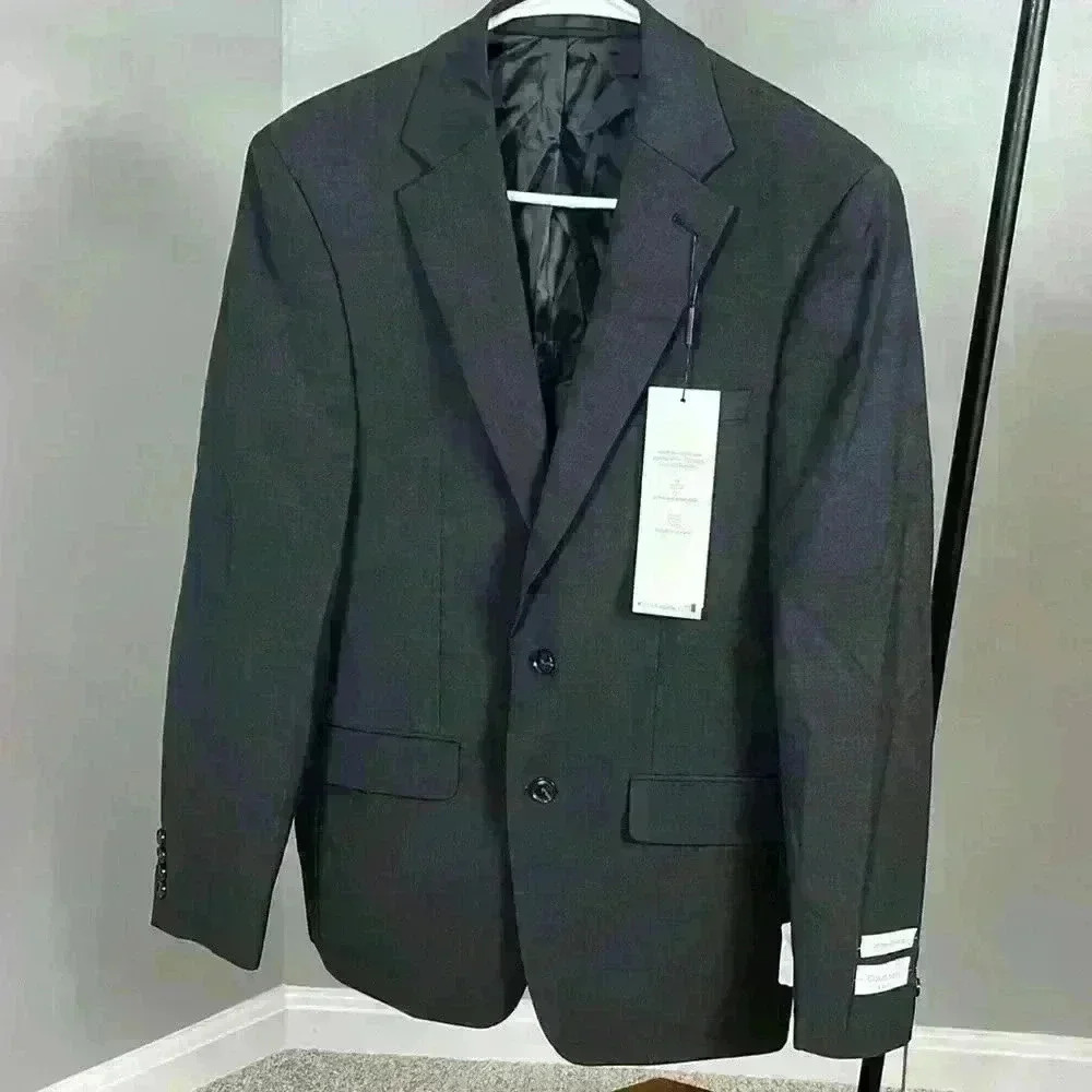 Calvin Klein Suit Jacket| Slim Fit | Charcoal Color | 38 Regular - Picture 2 of 9
